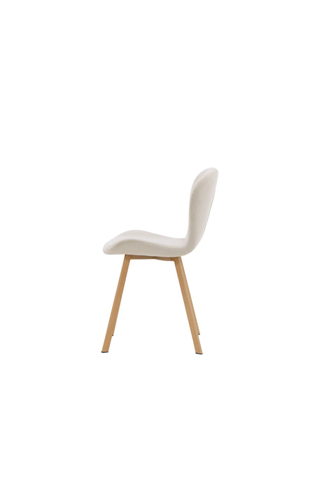 Lilja Esszimmerstuhl - beige/Stahl - Essstühle - ALVAHOME