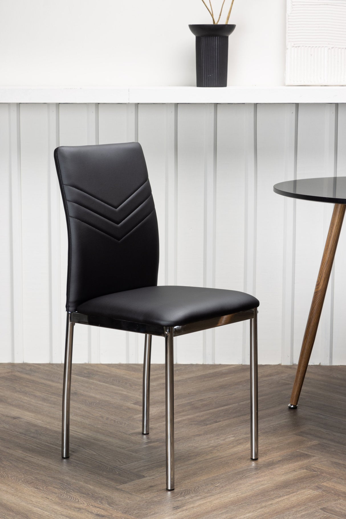Lily Esszimmerstuhl - schwarz/PU - Essstühle - ALVAHOME