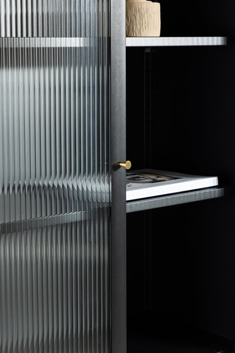 Lima Schrank - schwarz/Stahl - Schränke - ALVAHOME