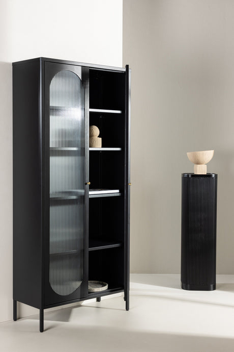 Lima Schrank - schwarz/Stahl - Schränke - ALVAHOME