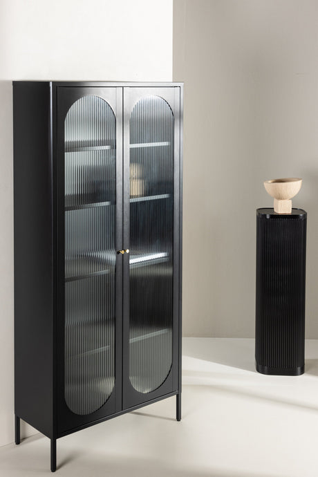 Lima Schrank - schwarz/Stahl - Schränke - ALVAHOME