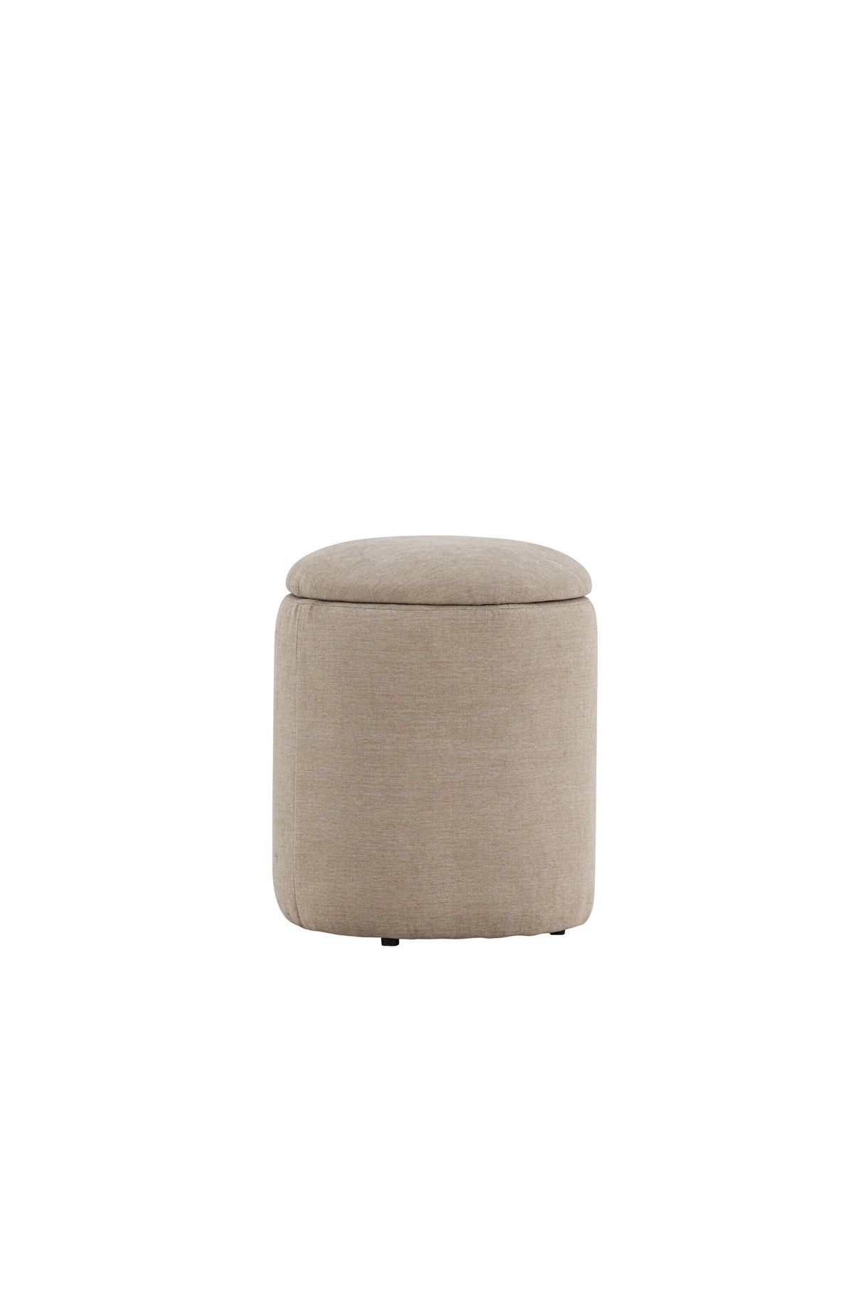 Limpen Pouf - beige/Polyester - Leinen - Ottomane / Poufs - ALVAHOME