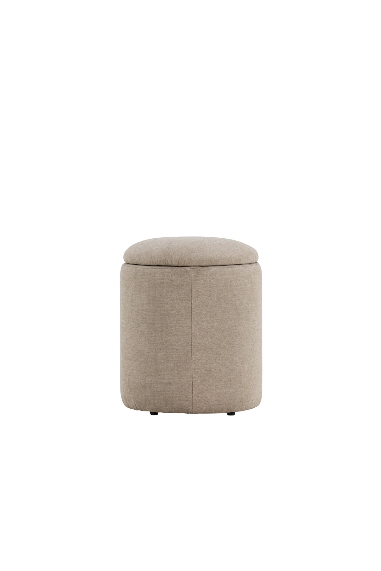 Limpen Pouf - beige/Polyester - Leinen - Ottomane / Poufs - ALVAHOME