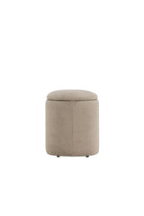 Limpen Pouf - beige/Polyester - Leinen - Ottomane / Poufs - ALVAHOME
