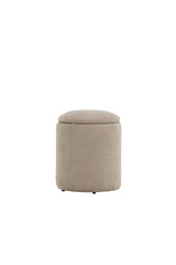 Limpen Pouf - beige/Polyester - Leinen - Ottomane / Poufs - ALVAHOME