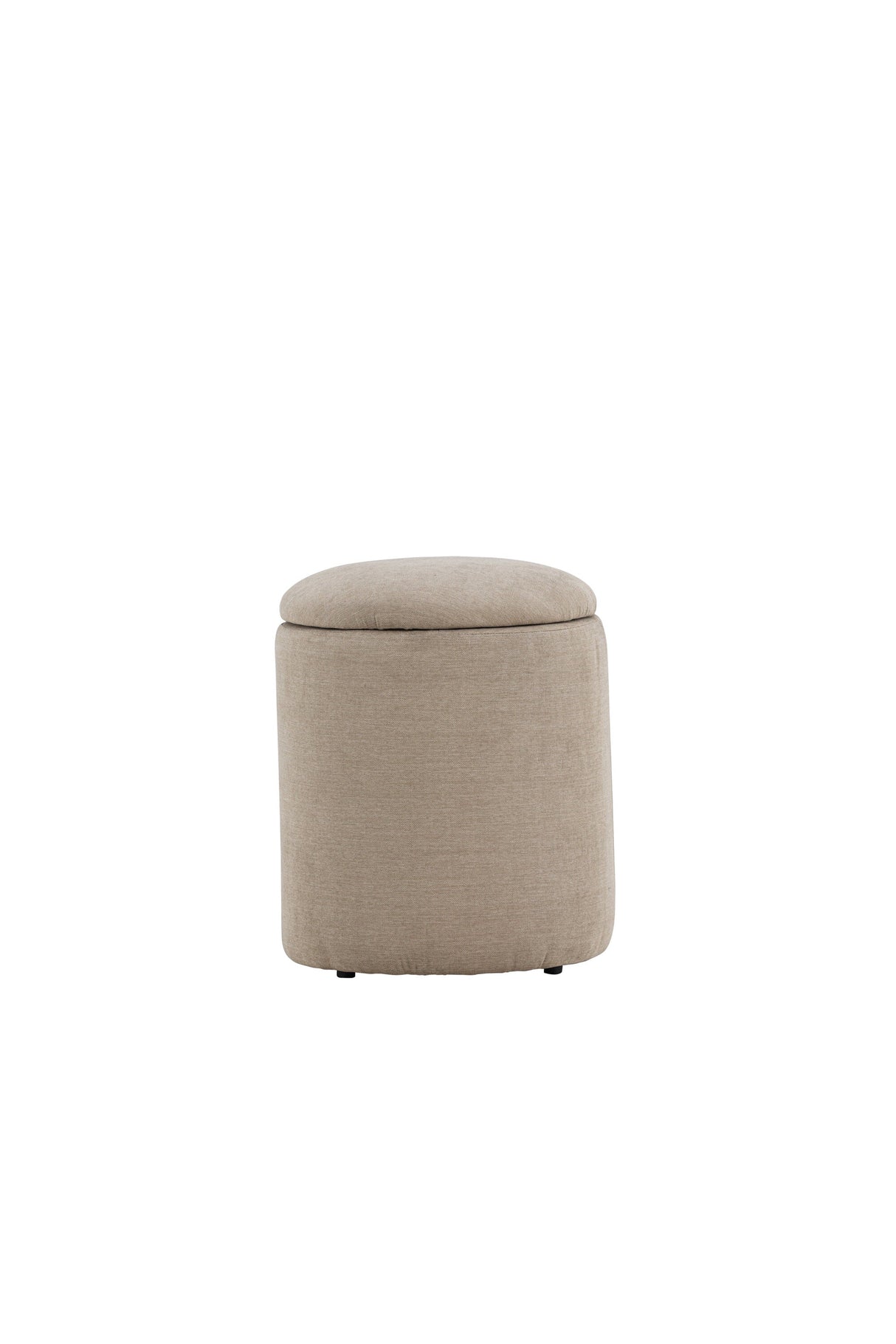 Limpen Pouf - beige/Polyester - Leinen - Ottomane / Poufs - ALVAHOME