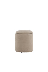 Limpen Pouf - beige/Polyester - Leinen - Ottomane / Poufs - ALVAHOME