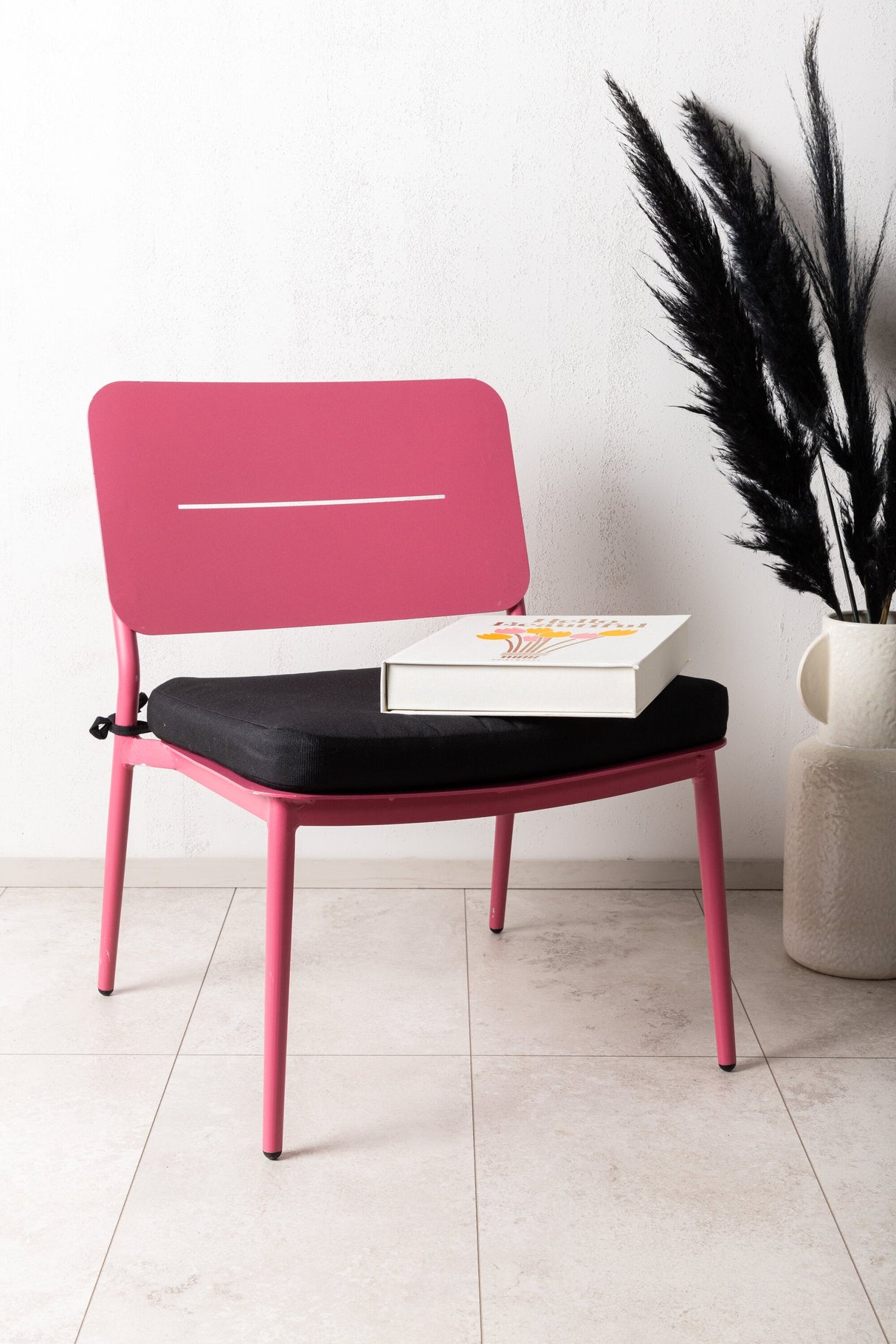 Lina Outdoor Lounge - Stuhl - pink/Stahl - Accent Chair - ALVAHOME