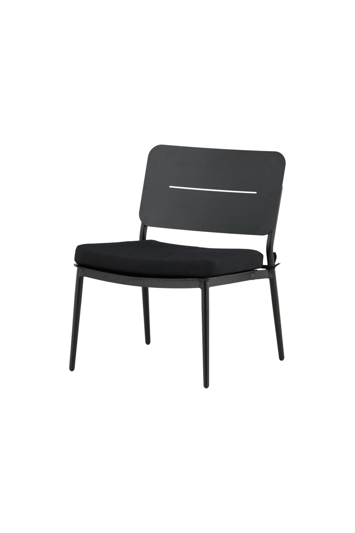 Lina Outdoor Lounge - Stuhl - schwarz/Stahl - Accent Chair - ALVAHOME