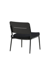 Lina Outdoor Lounge - Stuhl - schwarz/Stahl - Accent Chair - ALVAHOME