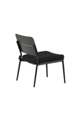 Lina Outdoor Lounge - Stuhl - schwarz/Stahl - Accent Chair - ALVAHOME