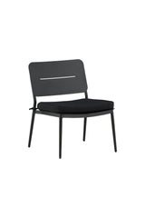 Lina Outdoor Lounge - Stuhl - schwarz/Stahl - Accent Chair - ALVAHOME
