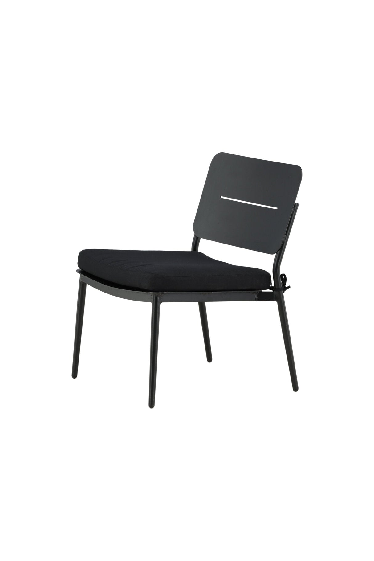 Lina Outdoor Lounge - Stuhl - schwarz/Stahl - Accent Chair - ALVAHOME