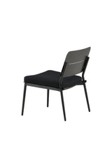 Lina Outdoor Lounge - Stuhl - schwarz/Stahl - Accent Chair - ALVAHOME