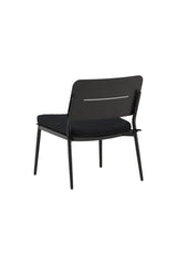 Lina Outdoor Lounge - Stuhl - schwarz/Stahl - Accent Chair - ALVAHOME