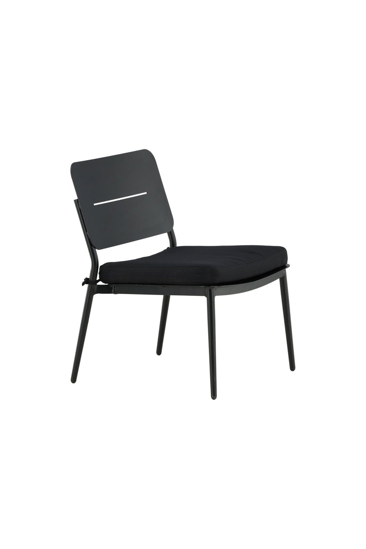 Lina Outdoor Lounge - Stuhl - schwarz/Stahl - Accent Chair - ALVAHOME