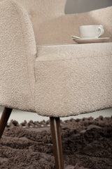 Lincoln Lounge - Stuhl - beige/Bouclé - Lounge - Stühle - ALVAHOME