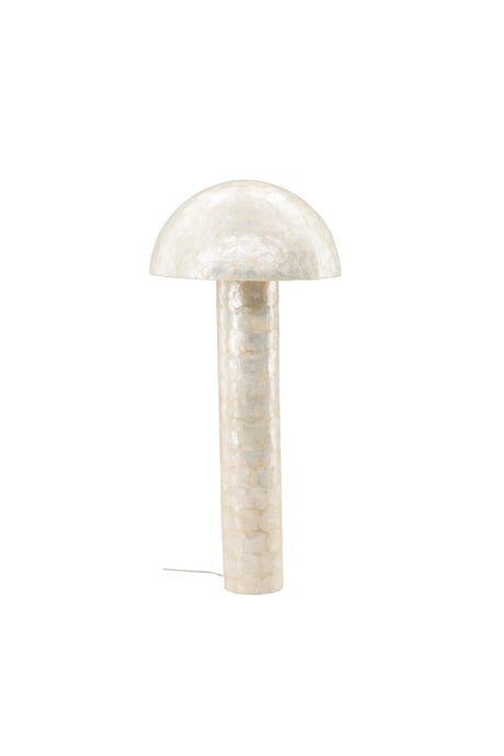 Lindön Stehlampe - hellgrau/Capiz - Stehlampen - ALVAHOME