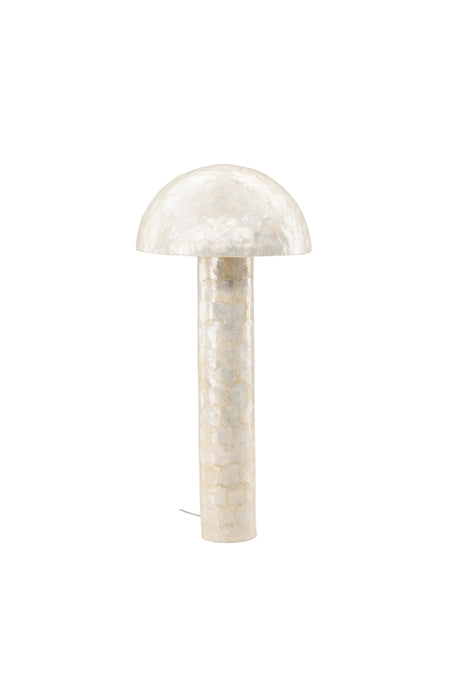 Lindön Stehlampe - hellgrau/Capiz - Stehlampen - ALVAHOME