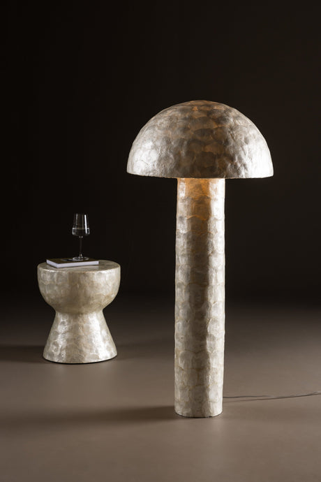 Lindön Stehlampe - hellgrau/Capiz - Stehlampen - ALVAHOME
