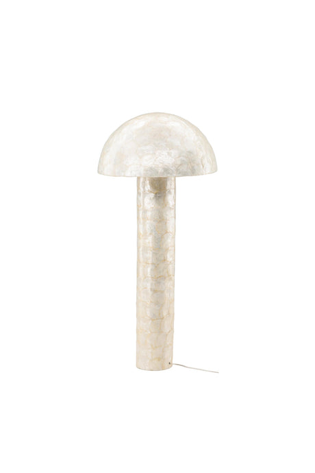 Lindön Stehlampe - hellgrau/Capiz - Stehlampen - ALVAHOME