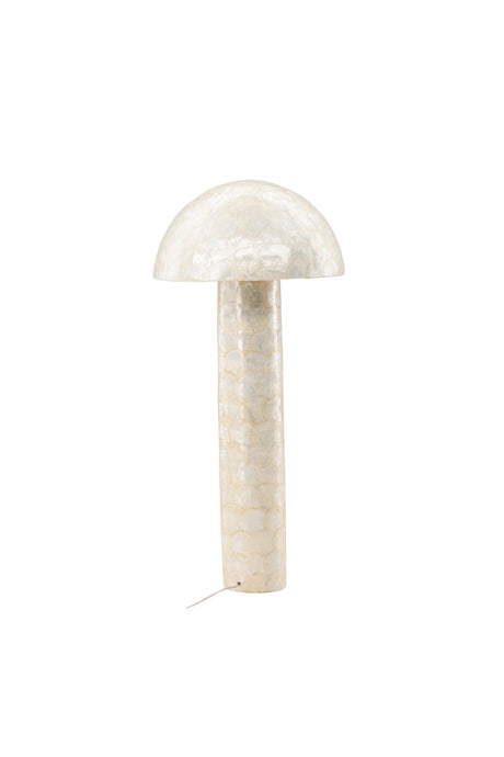 Lindön Stehlampe - hellgrau/Capiz - Stehlampen - ALVAHOME