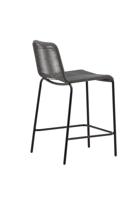 Lindos Outdoor - Barhocker - dunkelgrau/Rope - Outdoor - Barhocker - ALVAHOME