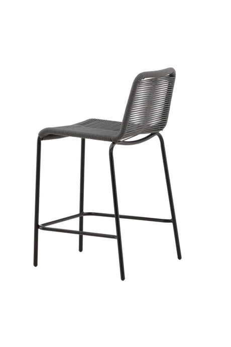 Lindos Outdoor - Barhocker - dunkelgrau/Rope - Outdoor - Barhocker - ALVAHOME