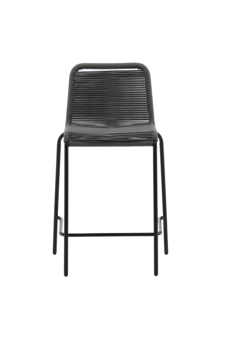 Lindos Outdoor - Barhocker - dunkelgrau/Rope - Outdoor - Barhocker - ALVAHOME