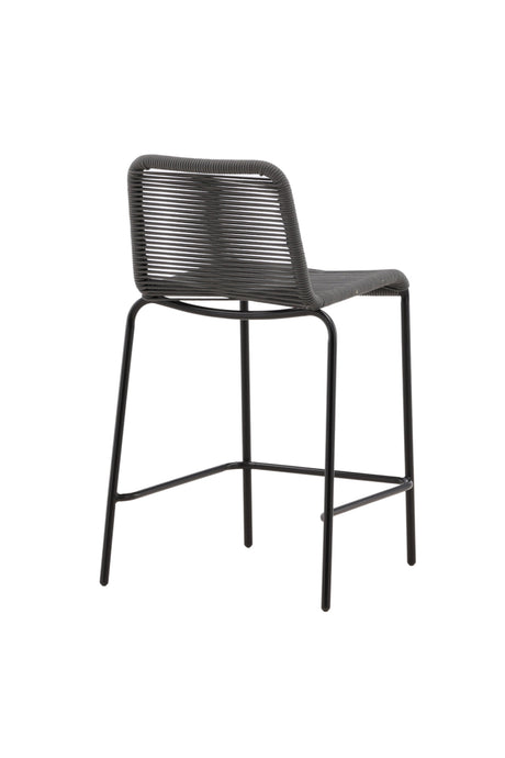 Lindos Outdoor - Barhocker - dunkelgrau/Rope - Outdoor - Barhocker - ALVAHOME