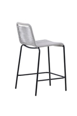 Lindos Outdoor - Barhocker - hellgrau/Rope - Outdoor - Barhocker - ALVAHOME
