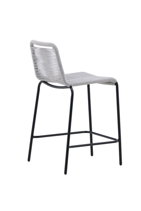 Lindos Outdoor - Barhocker - hellgrau/Rope - Outdoor - Barhocker - ALVAHOME