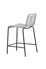 Lindos Outdoor - Barhocker - hellgrau/Rope - Outdoor - Barhocker - ALVAHOME