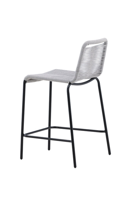 Lindos Outdoor - Barhocker - hellgrau/Rope - Outdoor - Barhocker - ALVAHOME