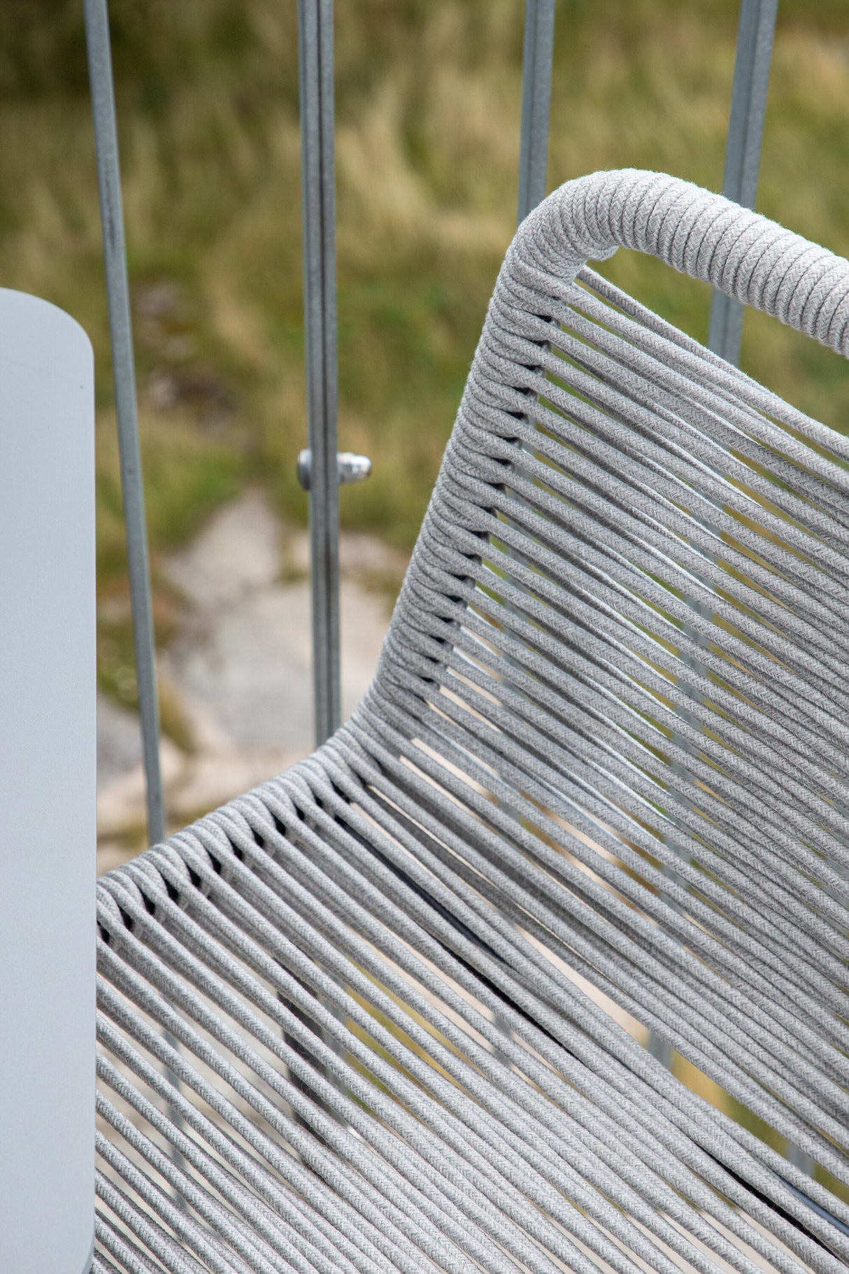 Lindos Outdoor - Barhocker - hellgrau/Rope - Outdoor - Barhocker - ALVAHOME