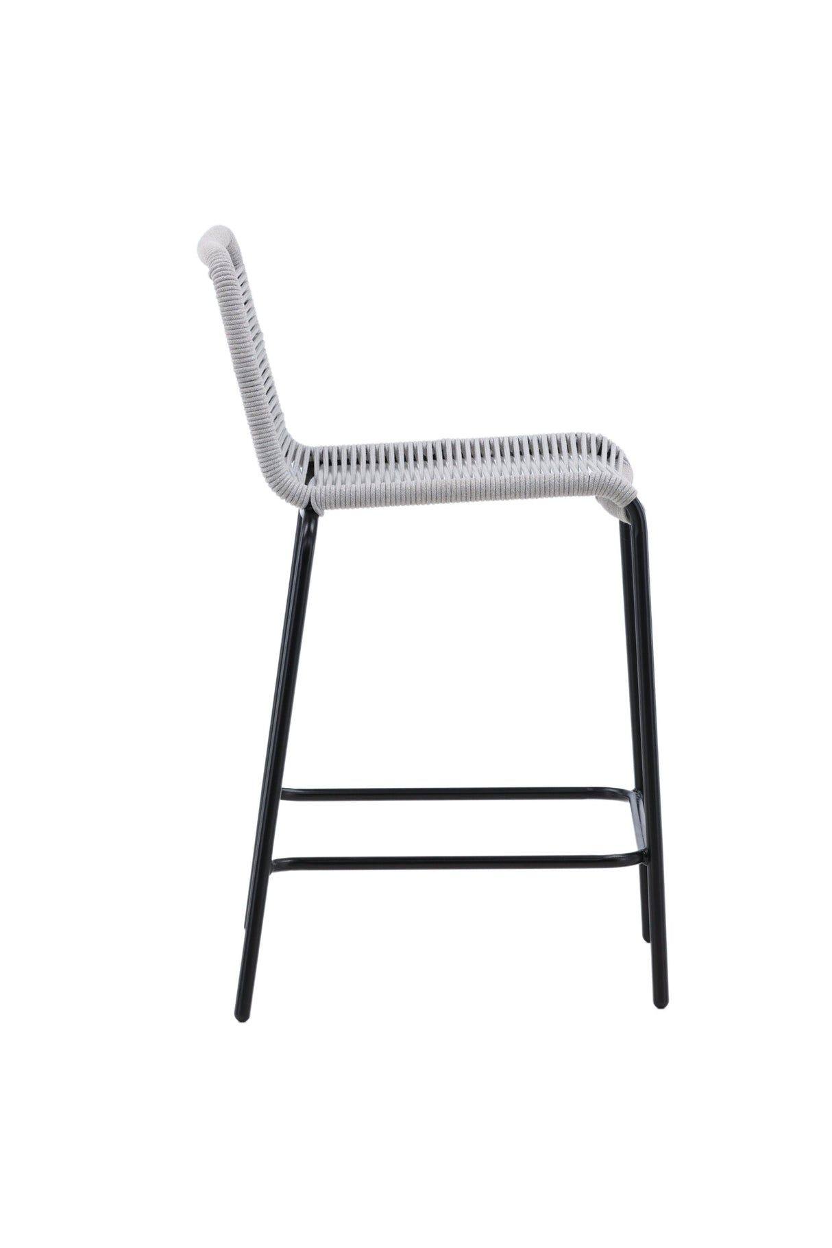 Lindos Outdoor - Barhocker - hellgrau/Rope - Outdoor - Barhocker - ALVAHOME