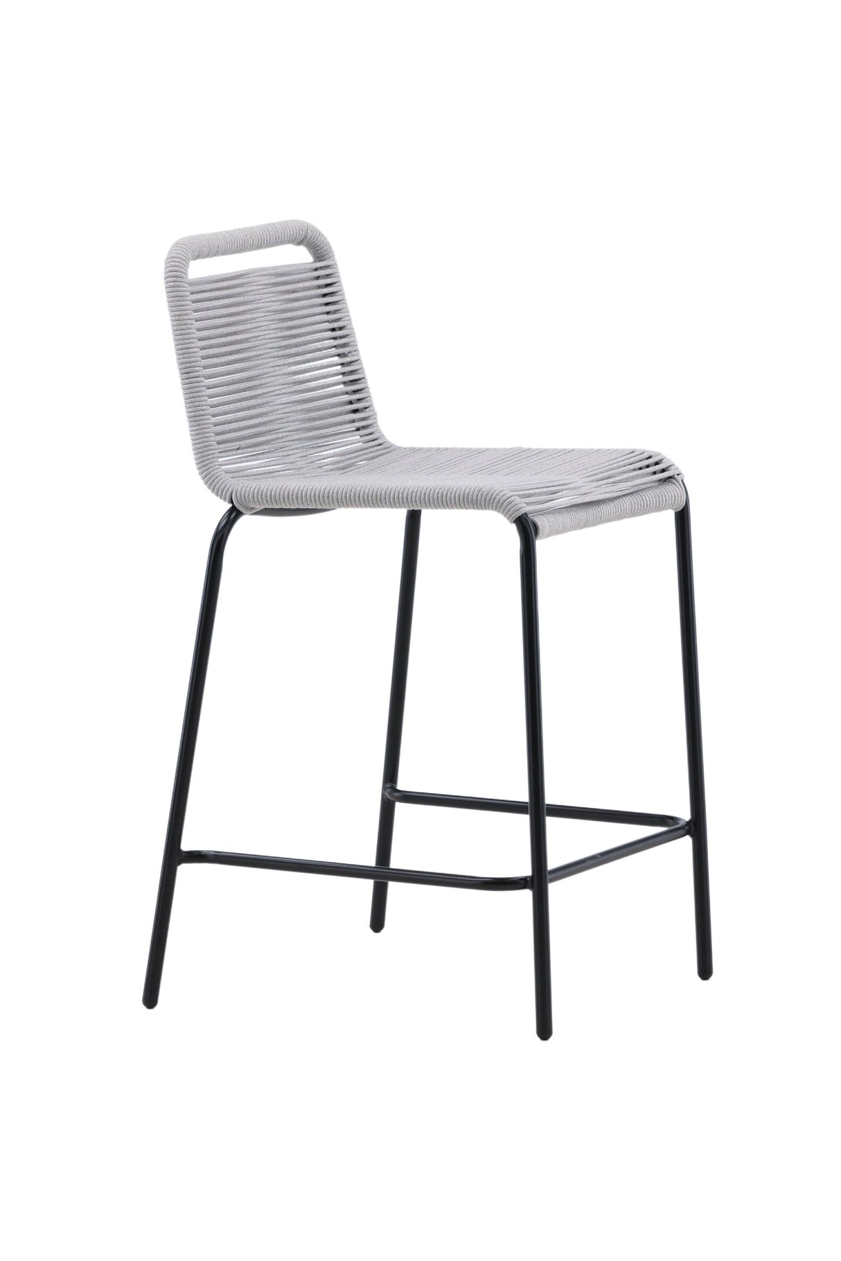 Lindos Outdoor - Barhocker - hellgrau/Rope - Outdoor - Barhocker - ALVAHOME