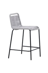 Lindos Outdoor - Barhocker - hellgrau/Rope - Outdoor - Barhocker - ALVAHOME