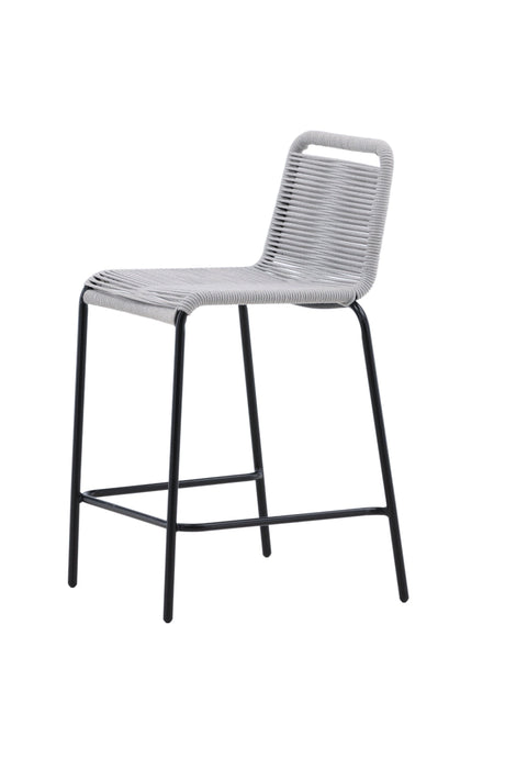 Lindos Outdoor - Barhocker - hellgrau/Rope - Outdoor - Barhocker - ALVAHOME
