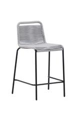 Lindos Outdoor - Barhocker - hellgrau/Rope - Outdoor - Barhocker - ALVAHOME