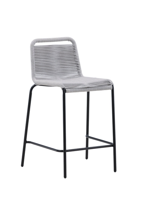 Lindos Outdoor - Barhocker - hellgrau/Rope - Outdoor - Barhocker - ALVAHOME