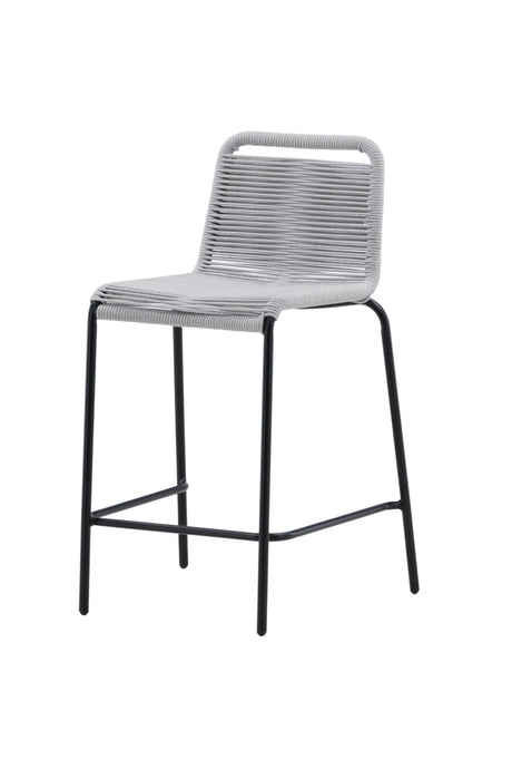 Lindos Outdoor - Barhocker - hellgrau/Rope - Outdoor - Barhocker - ALVAHOME