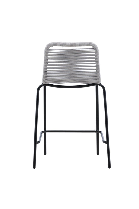 Lindos Outdoor - Barhocker - hellgrau/Rope - Outdoor - Barhocker - ALVAHOME