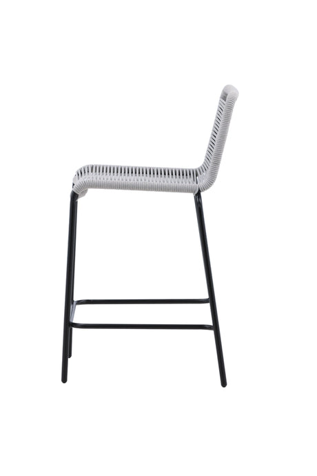 Lindos Outdoor - Barhocker - hellgrau/Rope - Outdoor - Barhocker - ALVAHOME