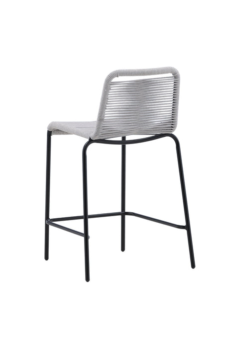 Lindos Outdoor - Barhocker - hellgrau/Rope - Outdoor - Barhocker - ALVAHOME