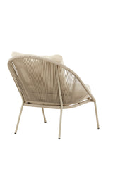 Lindos Outdoor Lounge - Stuhl - beige/Stahl - Accent Chair - ALVAHOME