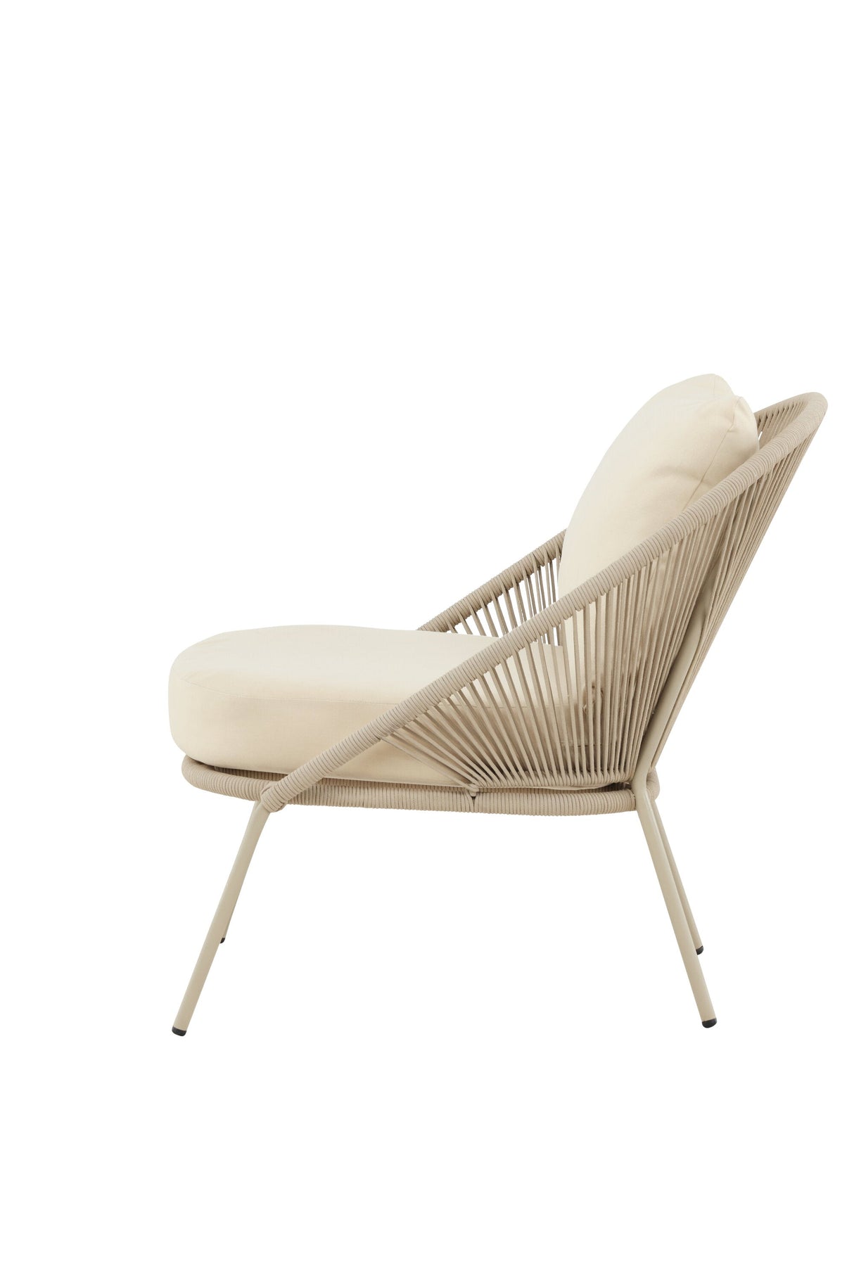 Lindos Outdoor Lounge - Stuhl - beige/Stahl - Accent Chair - ALVAHOME