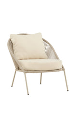 Lindos Outdoor Lounge - Stuhl - beige/Stahl - Accent Chair - ALVAHOME