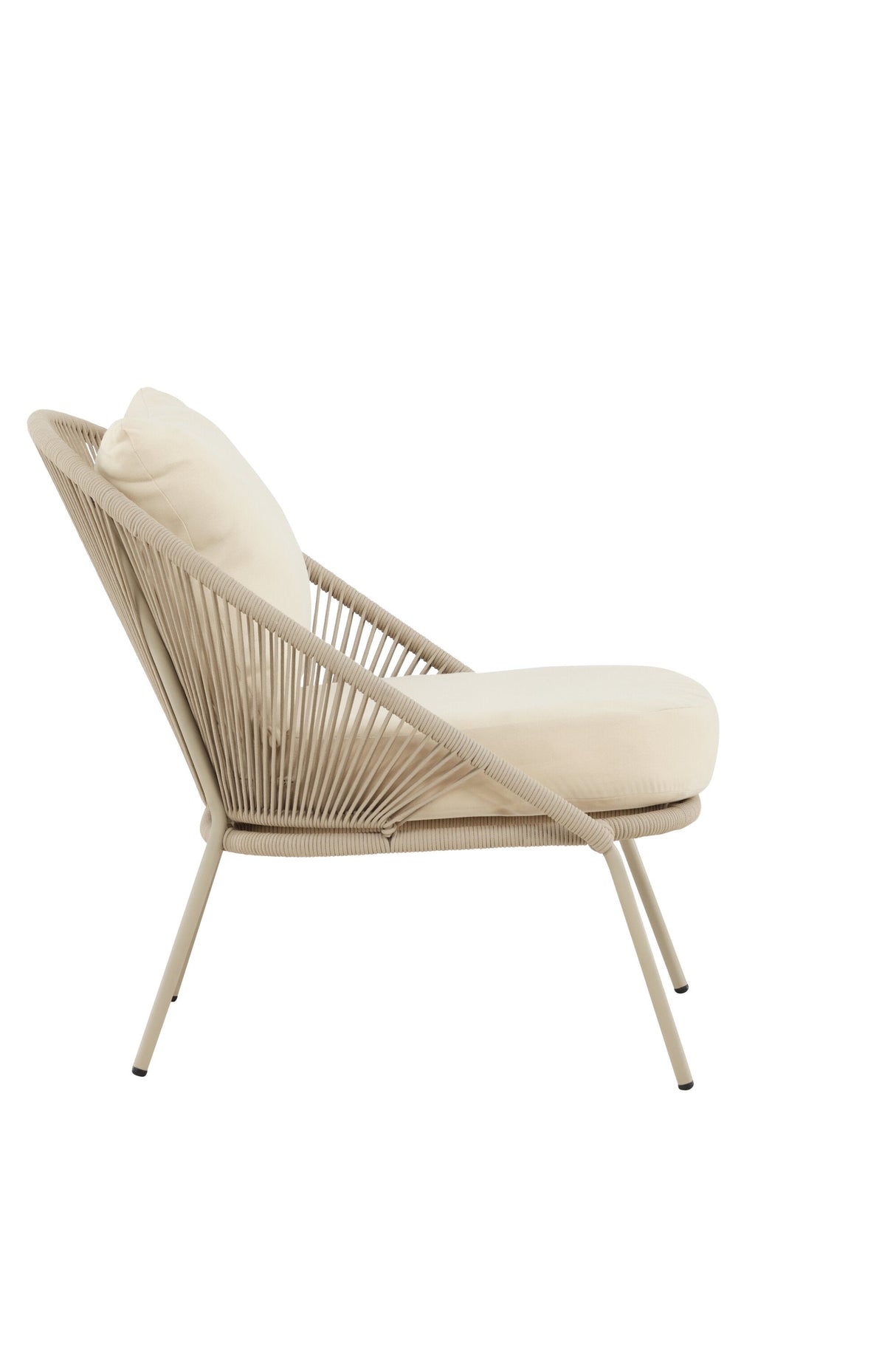 Lindos Outdoor Lounge - Stuhl - beige/Stahl - Accent Chair - ALVAHOME