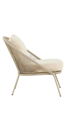 Lindos Outdoor Lounge - Stuhl - beige/Stahl - Accent Chair - ALVAHOME
